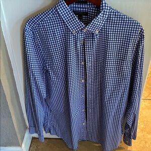 Banana Republic Blue Checkered Men's Shirt